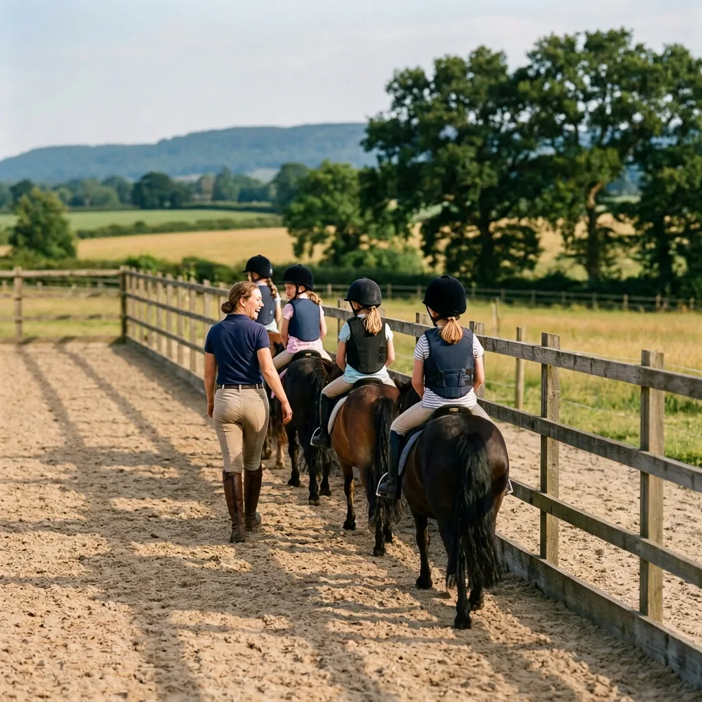 Cours de poney à Moye, Haute-Savoie